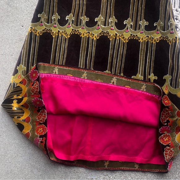 J.Crew Collection Strapless Printed Velvet Dress Size 4 - Picture 4 of 8